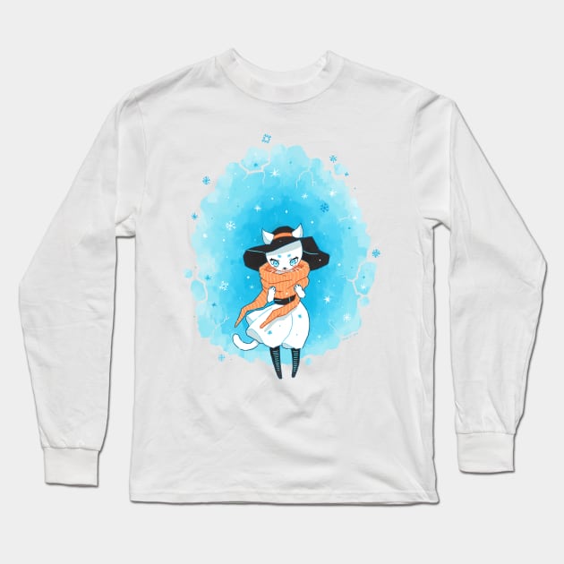 Snowing Long Sleeve T-Shirt by Freeminds